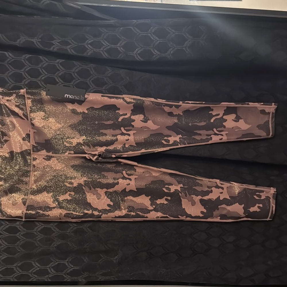 Mono B Camouflage Leggings with Gold shimmer